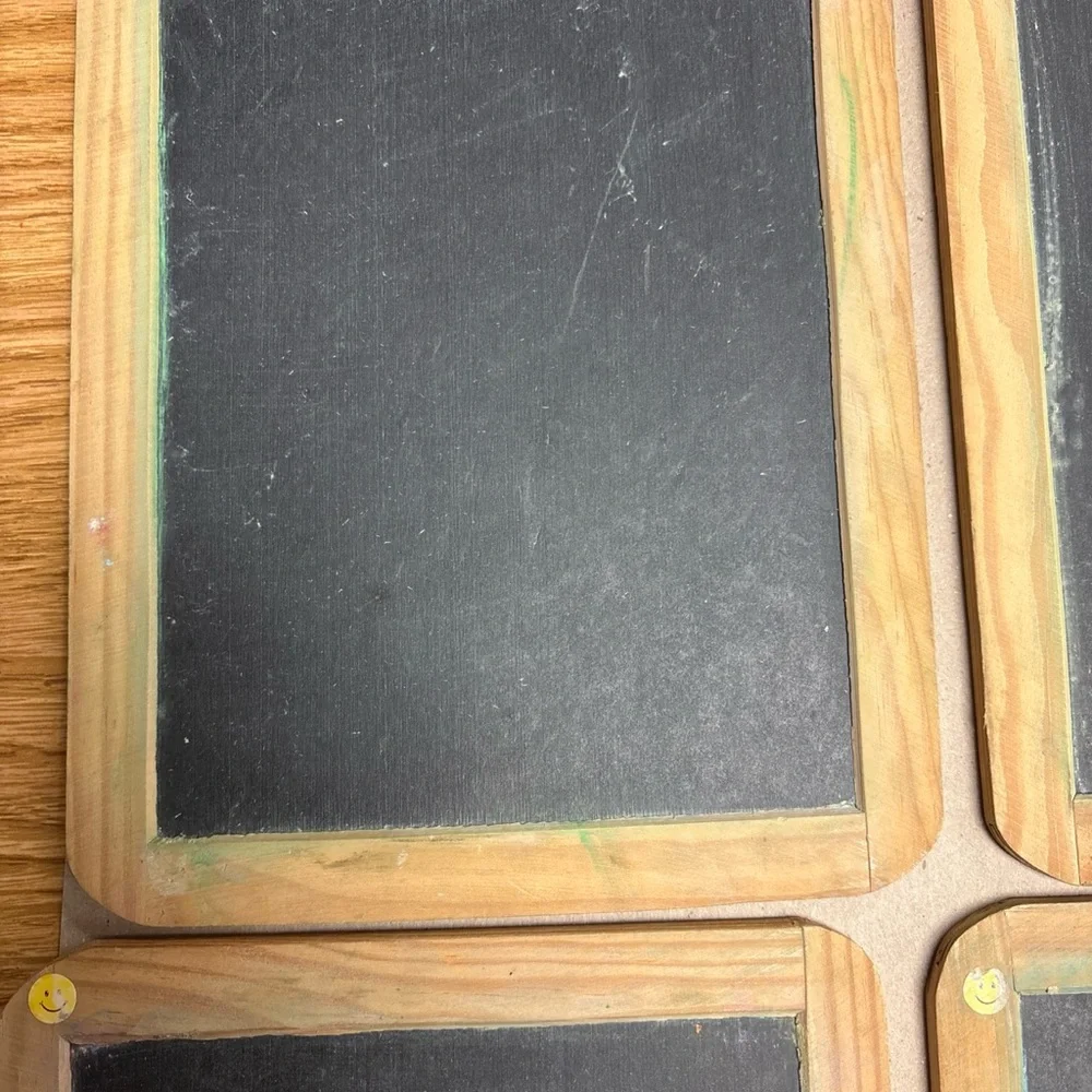 Slate Chalkboard Menu Board double sided 9.6 x 7.6” Portugal schoolhouse VTG
